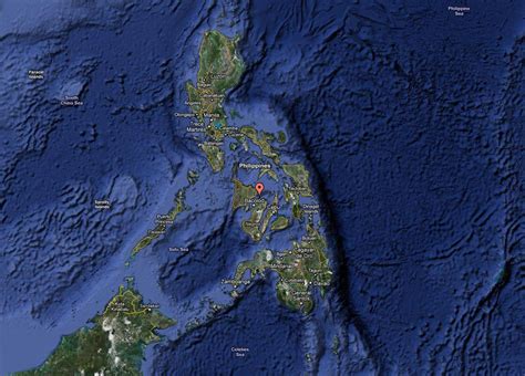 philippine map satellite view.